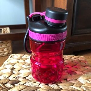 TAL kids pink and black water bottle